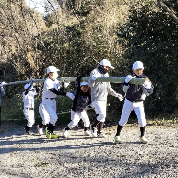 地域の行事　竹刈りをお手伝いしました！